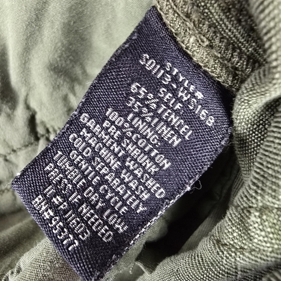 SANCTUARY Holly Linen Blend Skirt Knee Length Olive‎ Green Womens Size M Utility - Picture 8 of 11